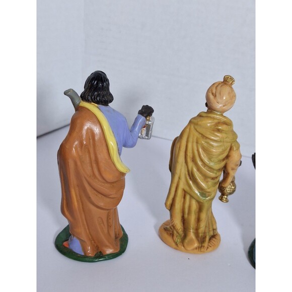 "Lot of 4" Western Germany 6" Nativity Figurines Ceramic Vintage Christmas Decor - Picture 6 of 11